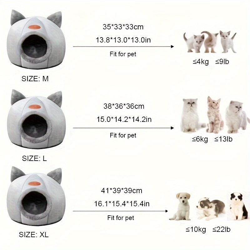 Maison en peluche pour chats
