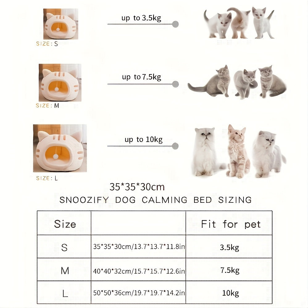 Cama para gatos em forma de Cave