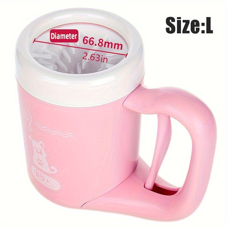 Paw cleaning cup for dogs and cats
