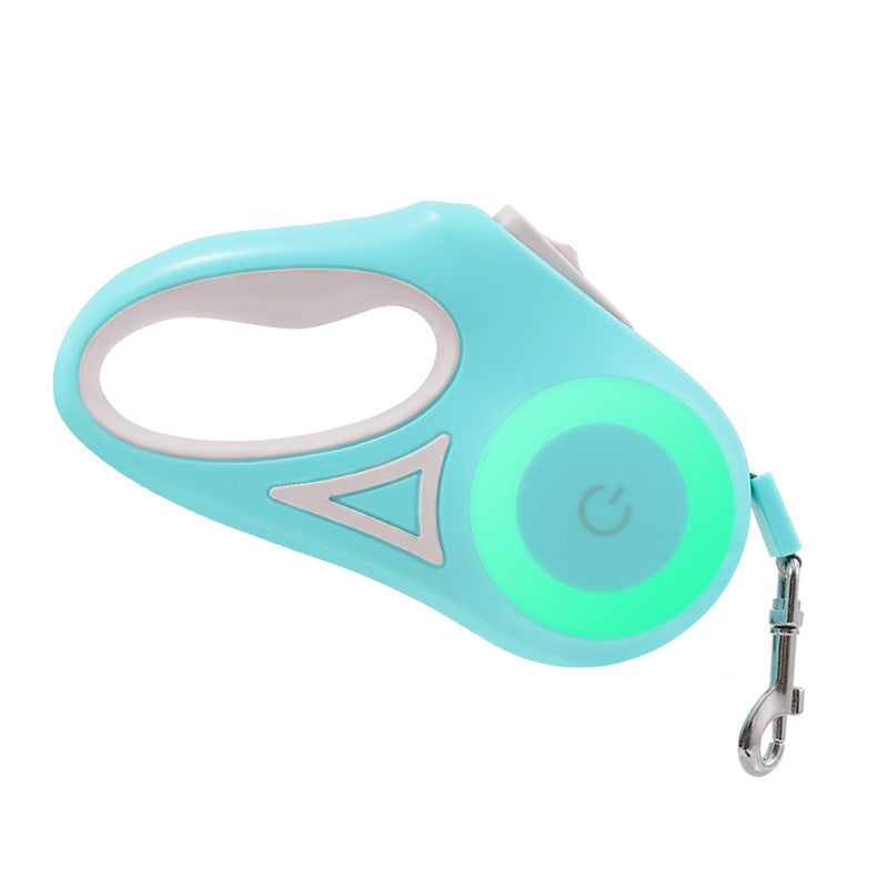 Retractable Dog Leash and Automatic Spotlight Collar