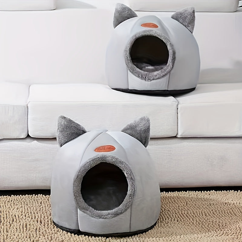 Maison en peluche pour chats