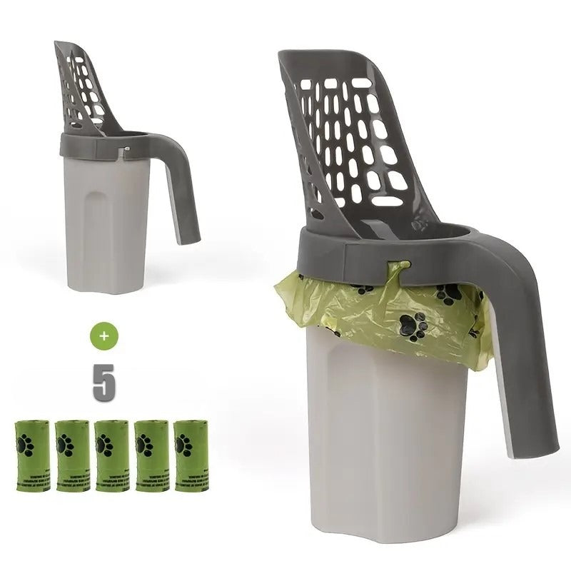2-in-1 sand shovel and trash bag