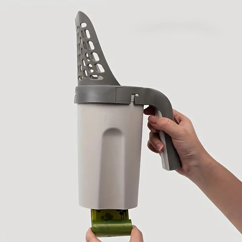 2-in-1 sand shovel and trash bag