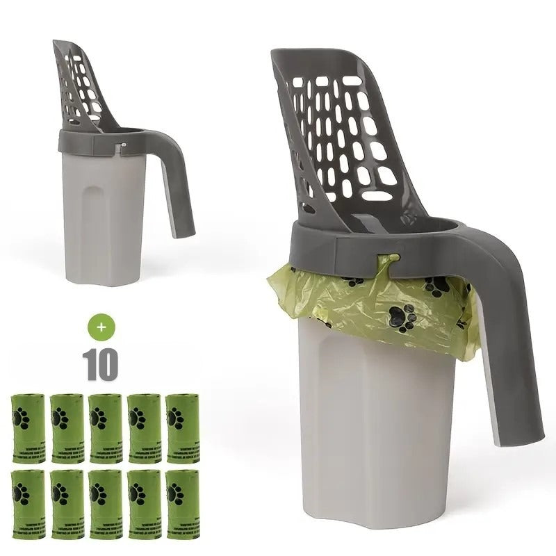 2-in-1 sand shovel and trash bag