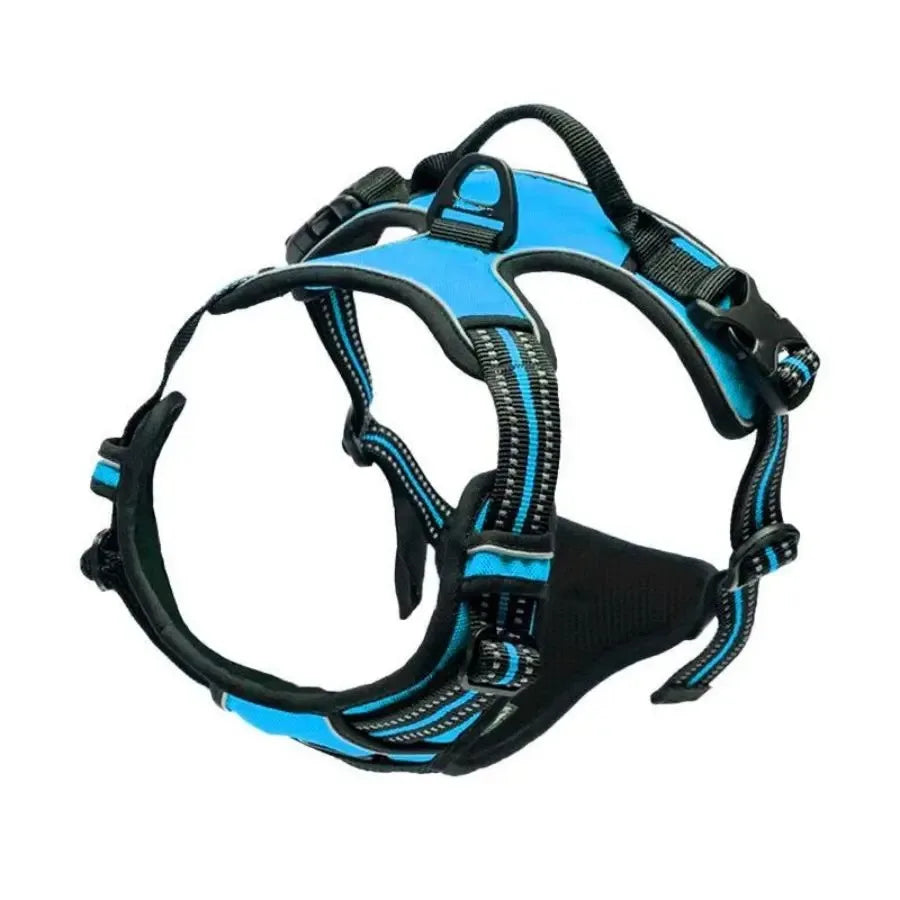 Harnais anti-traction pour chien avec réflecteur