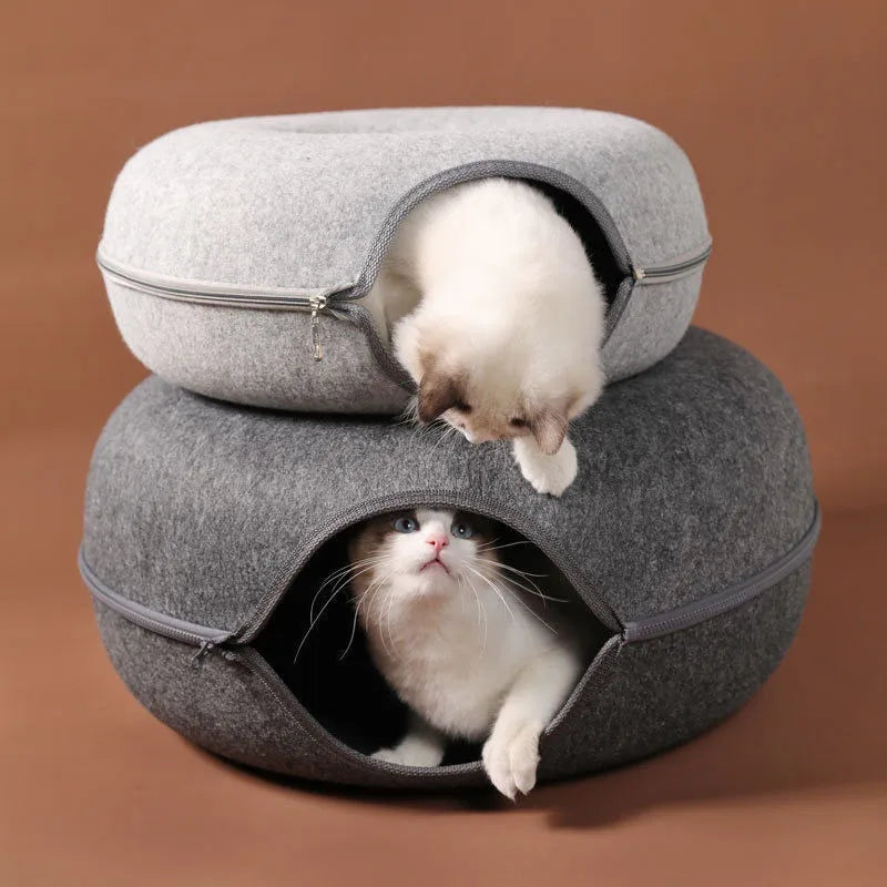 Túnel em Donut para gatos