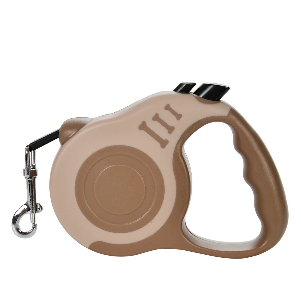 Laisse rétractable automatique en nylon pour chiens et chats