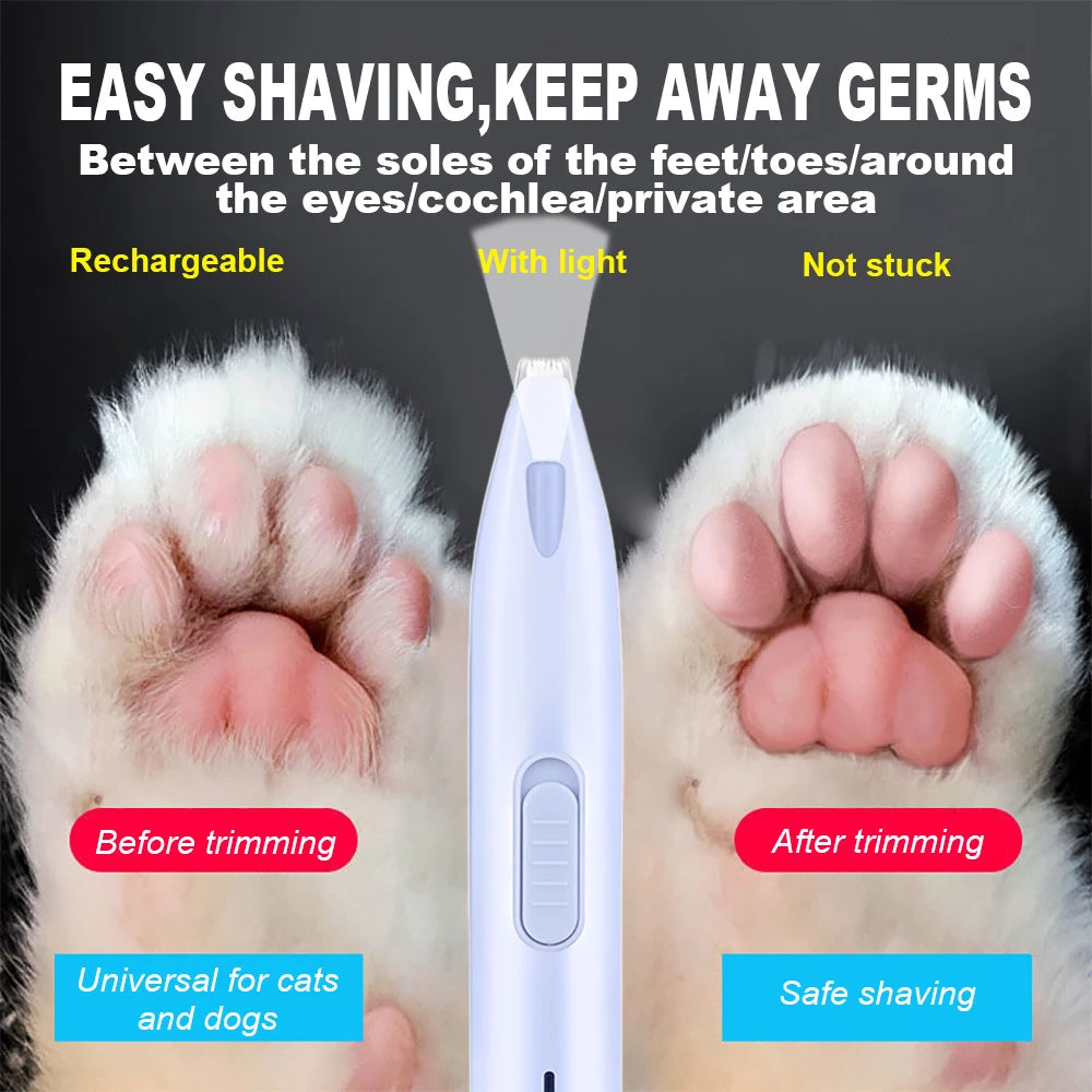 Hair and nail trimmer for cats and dogs