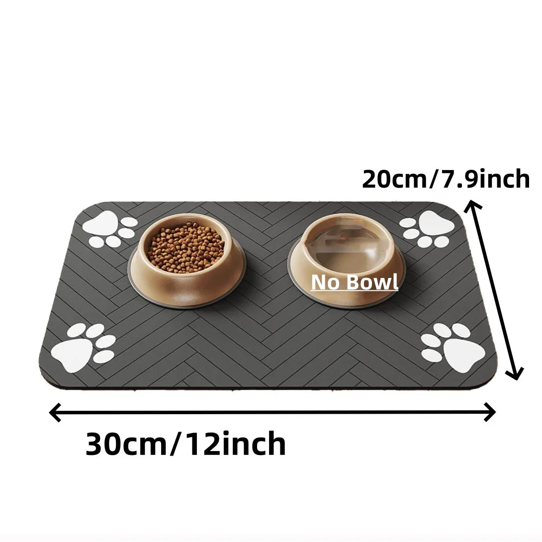 Tapis en caoutchouc imperméable pour chiens et chats
