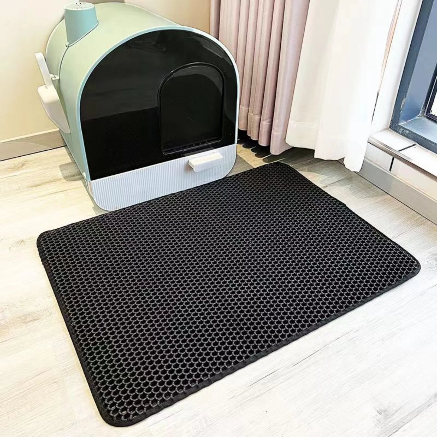 Tapis de litière pour chat double couche