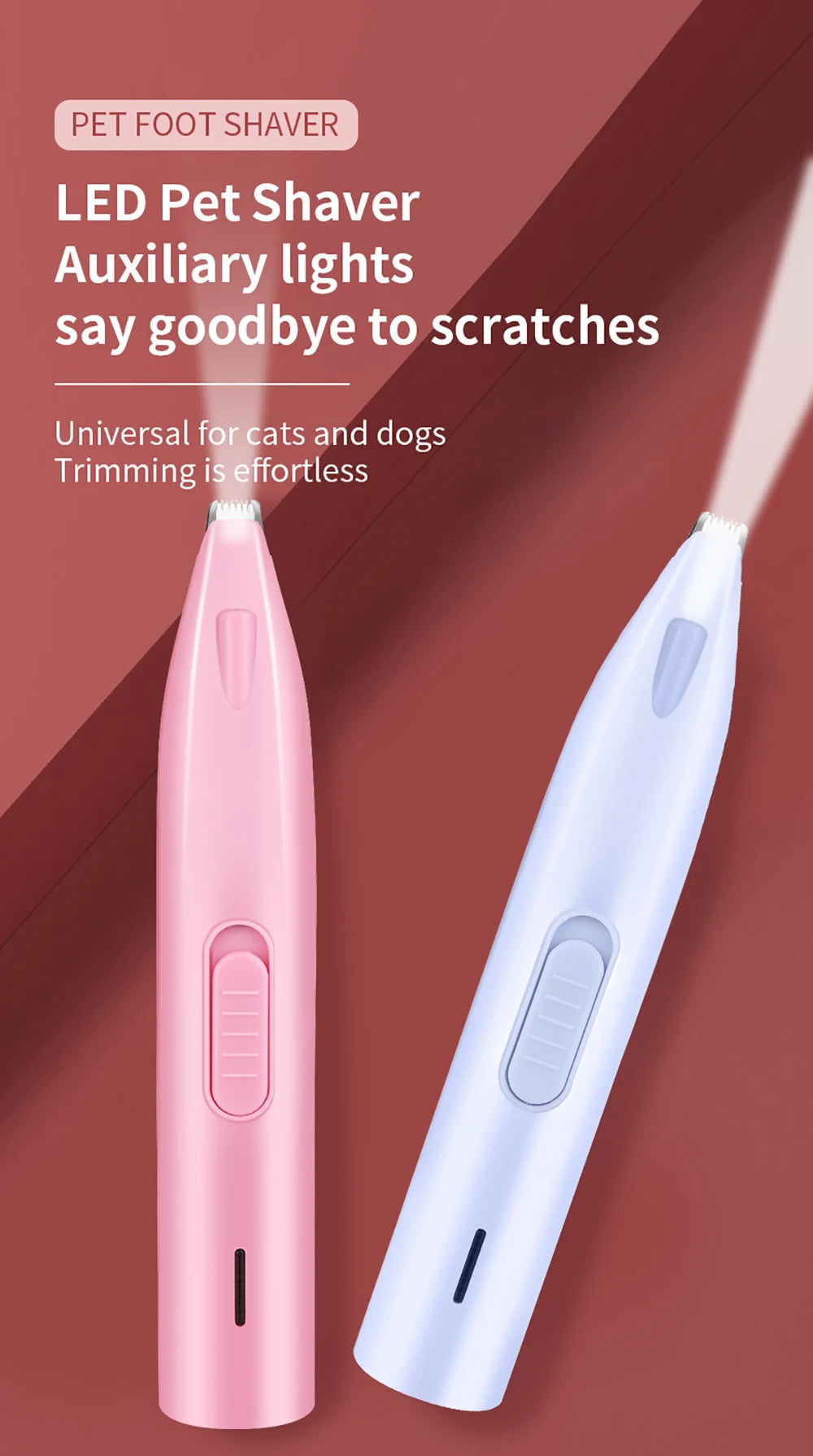 Hair and nail trimmer for cats and dogs
