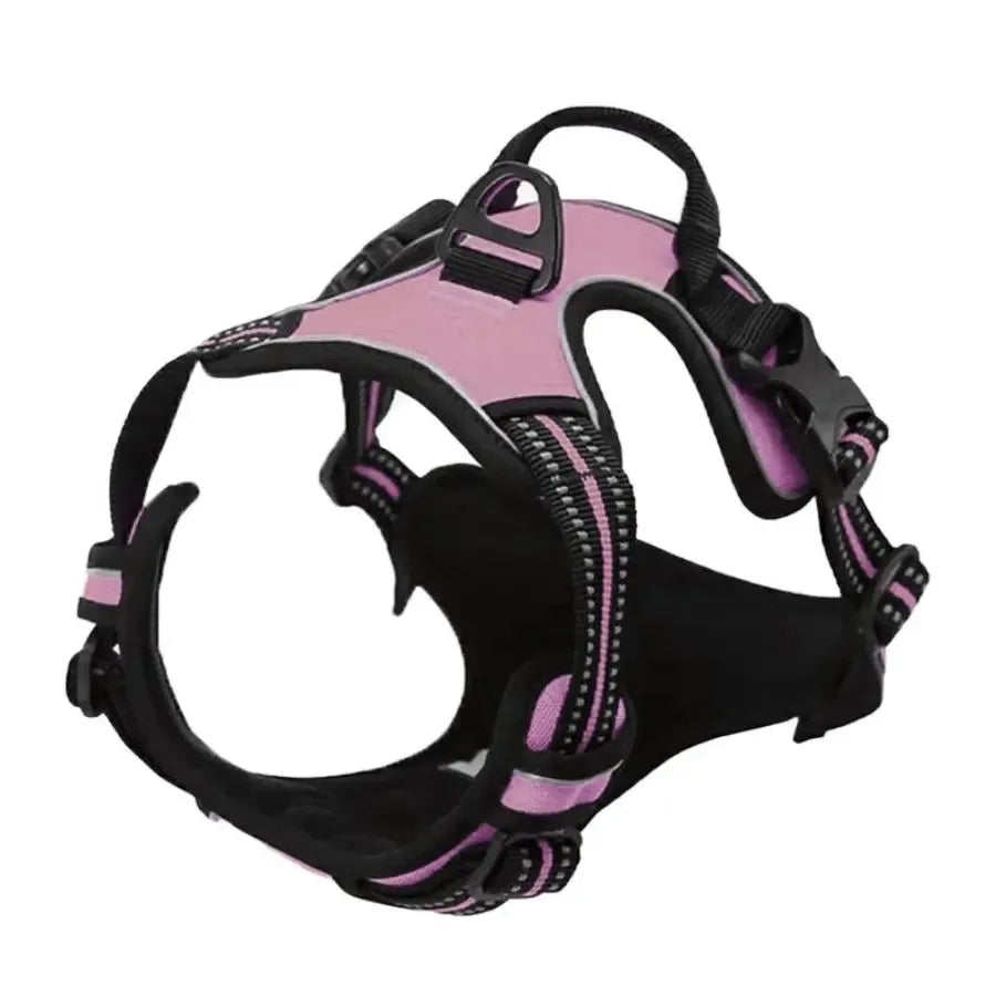 Harnais anti-traction pour chien avec réflecteur