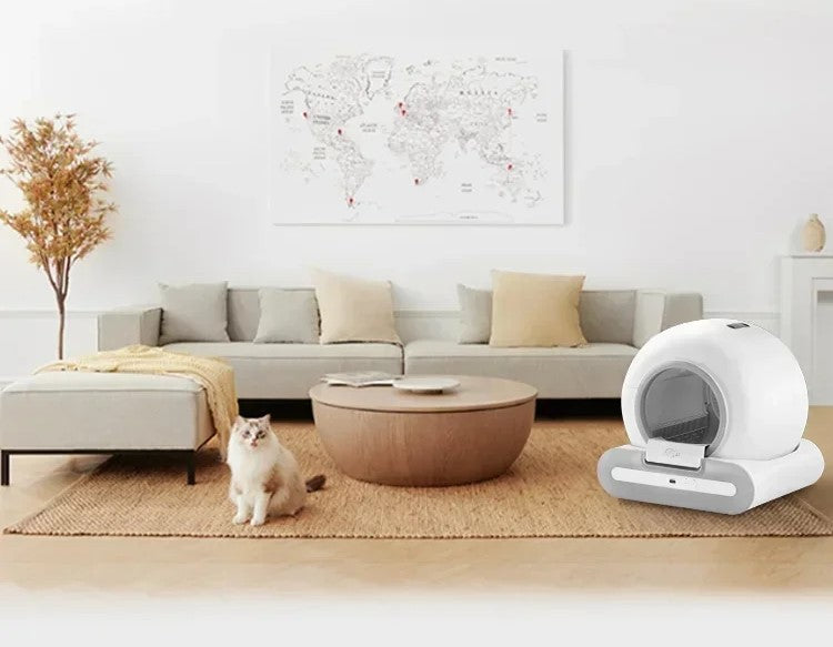 Caixa de areia automática para gatos DOEL com autolimpeza 65L com App Control