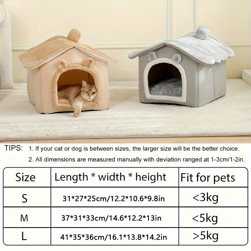 Casa aconchegante para gatinhos e cãezinhos