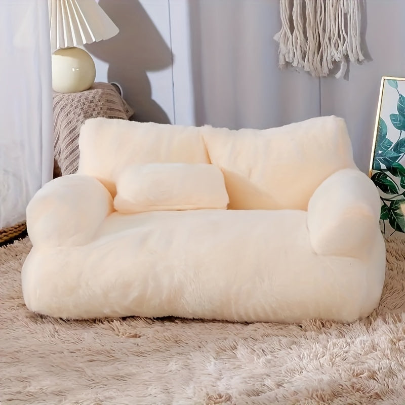 Plush sofa bed for cats