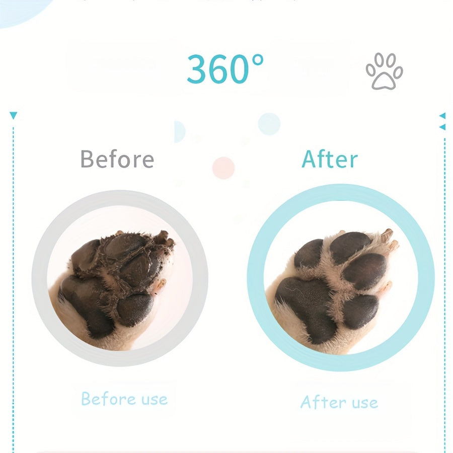 Paw cleaning cup for dogs and cats