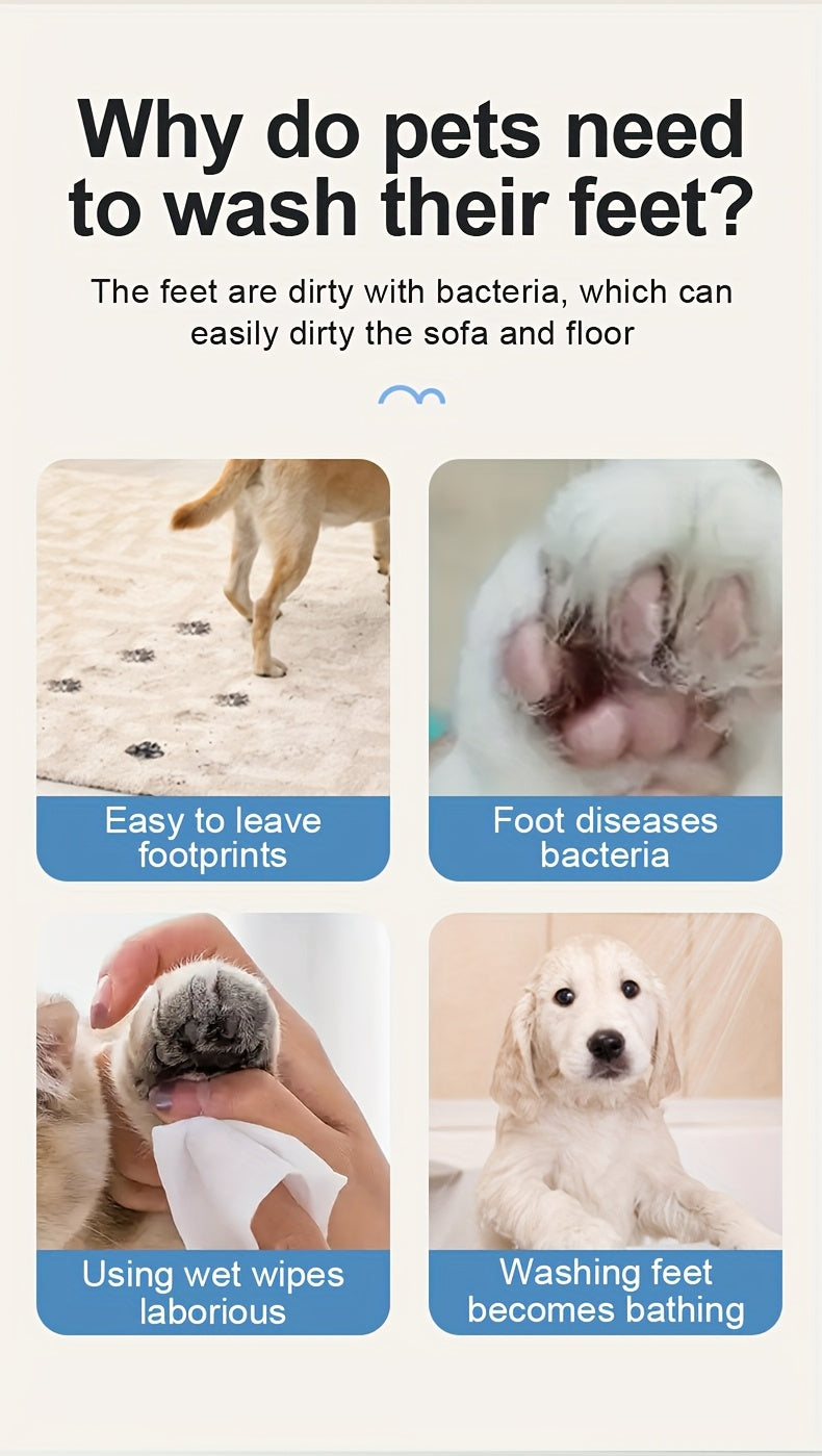 Copo Lavapatas para Cães e Gatos