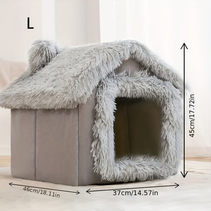 Lit en peluche confortable pour chiens et chats