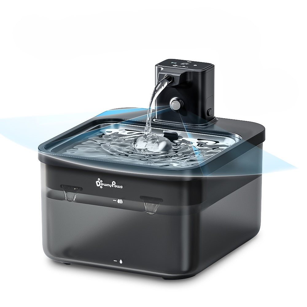 Fonte de água automático sem fio 2.5L, com bateria, sensor de movimentos e dispensador de água