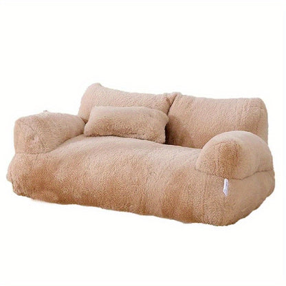 Plush sofa bed for cats
