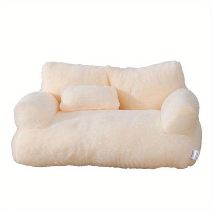 Plush sofa bed for cats