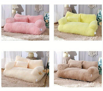 Plush sofa bed for cats