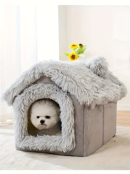 Lit en peluche confortable pour chiens et chats