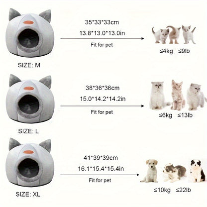 Maison en peluche pour chats