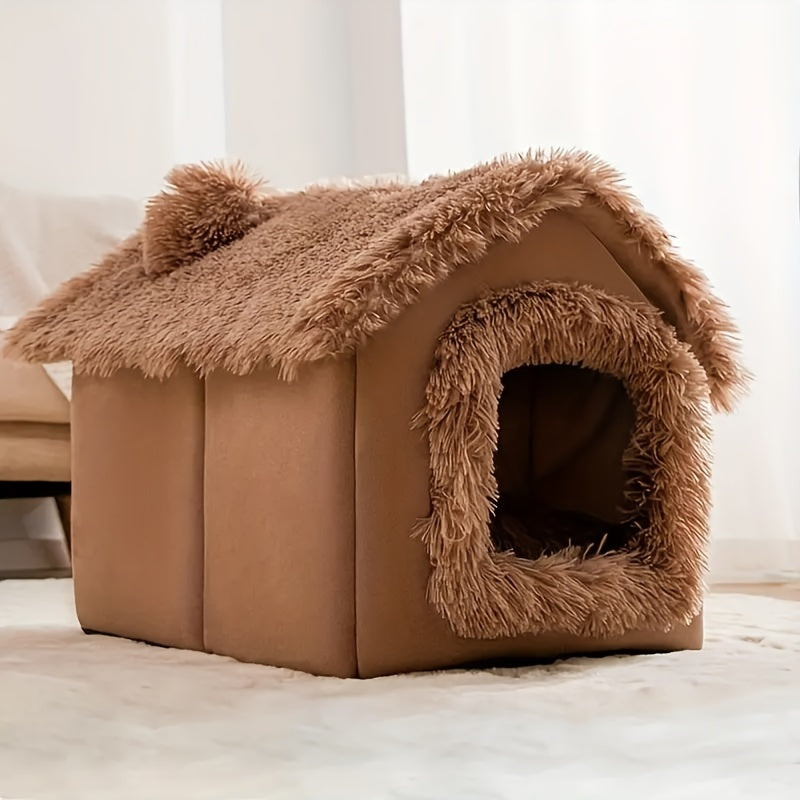 Lit en peluche confortable pour chiens et chats