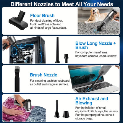 2-in-1 Cordless Handheld Vacuum Cleaner