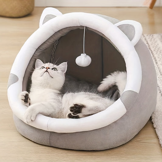 Cave-shaped bed for cats