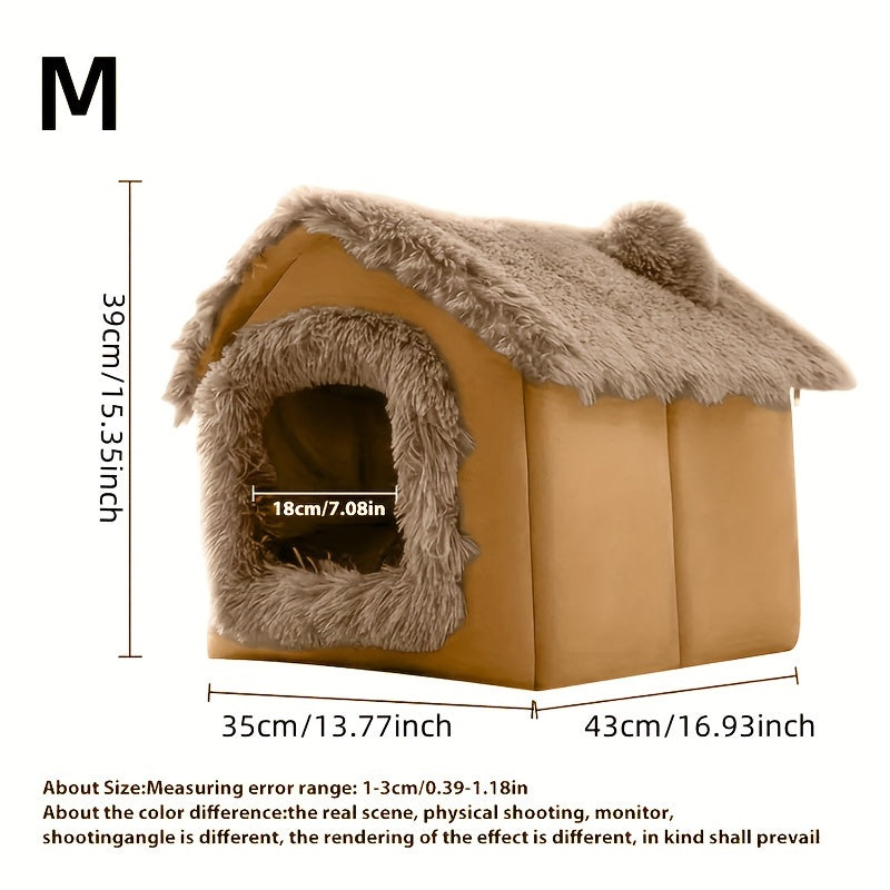 Lit en peluche confortable pour chiens et chats