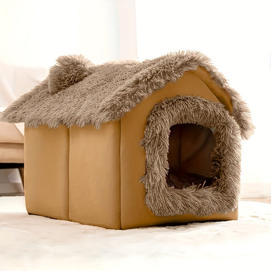 Lit en peluche confortable pour chiens et chats