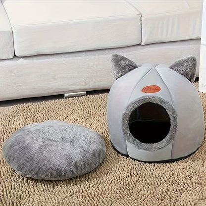 Maison en peluche pour chats