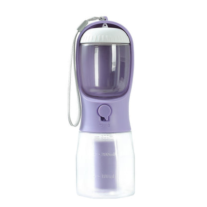 Bouteille d'eau et tasse 3 en 1 pour chien et chat