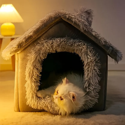 Lit en peluche confortable pour chiens et chats