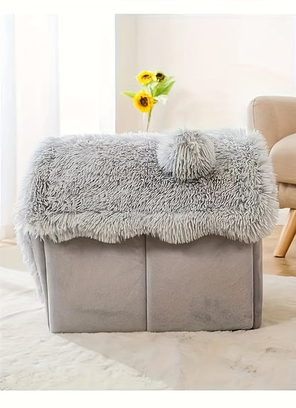 Lit en peluche confortable pour chiens et chats