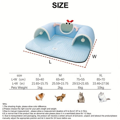 Cat tunnel with fiber fabric