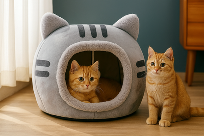 Cama para gatos em forma de Cave