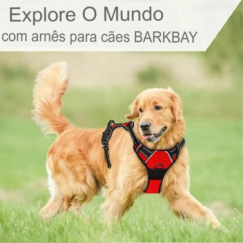 Harnais anti-traction pour chien avec réflecteur