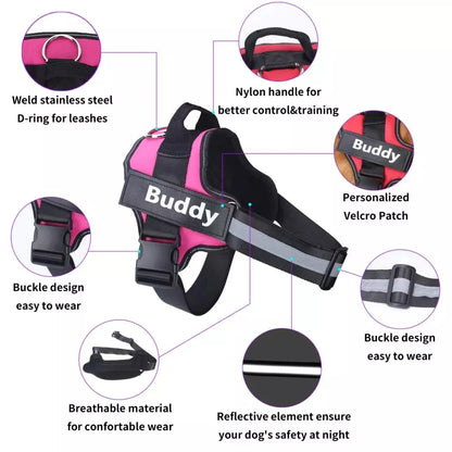 Premium Reflective Anti-Pull Harness - Safety and Comfort for Dogs of All Sizes
