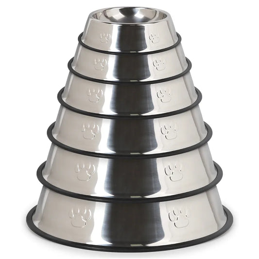 Stainless steel bowl for feeding 