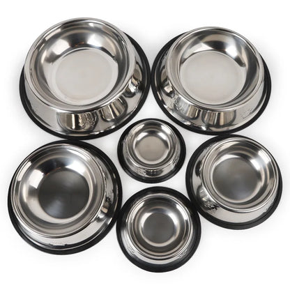 Tigela de aço inoxidável para alimentação