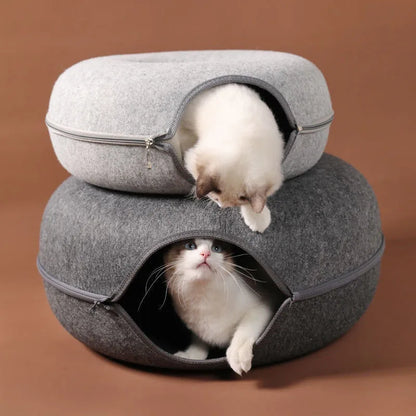 Túnel em Donut para gatos