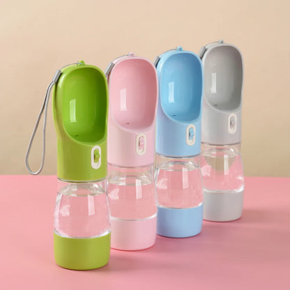 Bouteille d'eau et de nourriture 2 en 1 pour chiens et chats