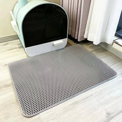 Tapete de areia para gato com dupla camada