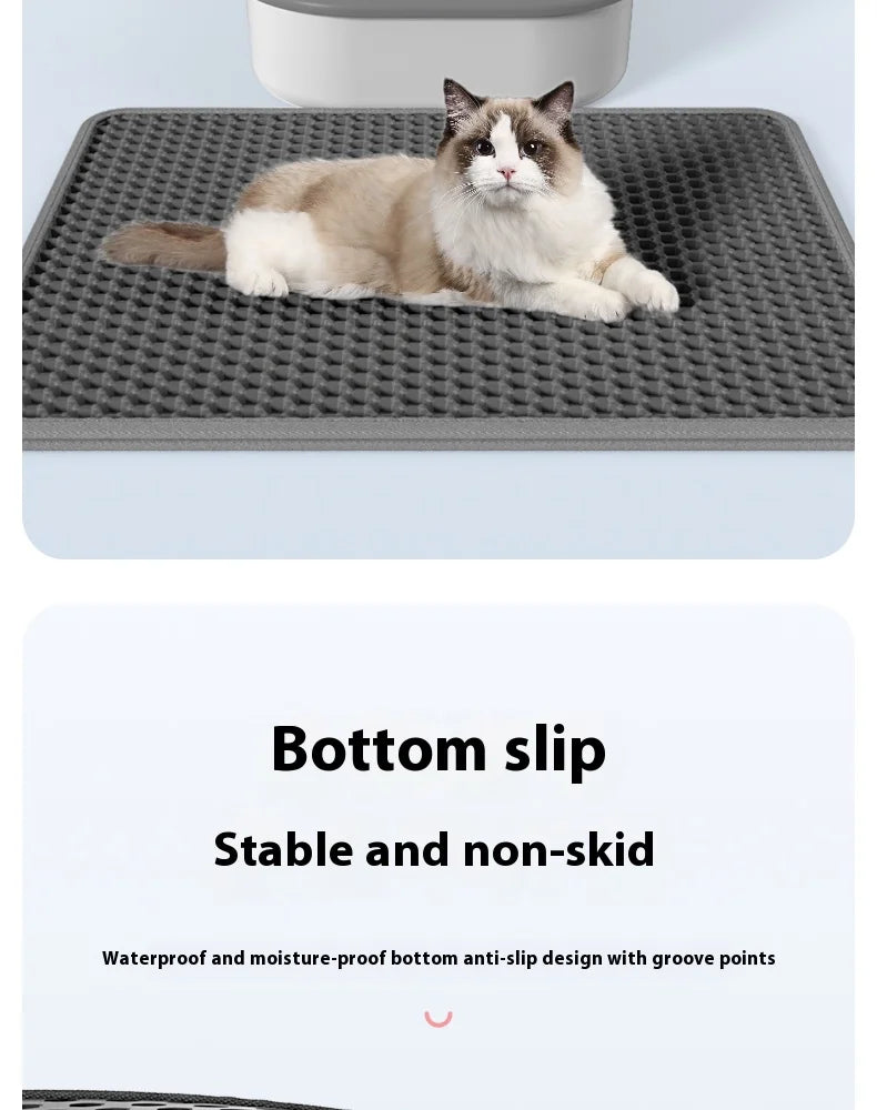 Tapete de areia para gato com dupla camada