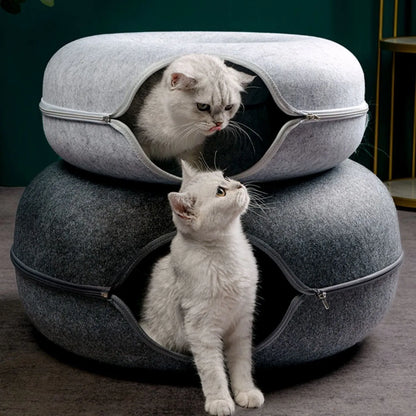 Túnel em Donut para gatos