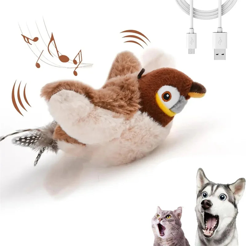 Interactive bird for cats and dogs