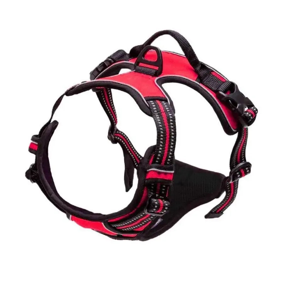 Harnais anti-traction pour chien avec réflecteur